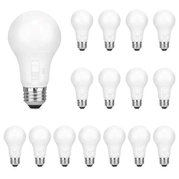 PRIVATE BRAND UNBRANDED 60-Watt Equivalent A19 Non-Dimmable CEC LED Light Bulb with Selectable Color Temperature (16-Pack)