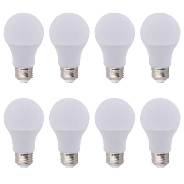 Unbranded 60-Watt Equivalent A19 Non-Dimmable Energy Efficient LED Light Bulb Daylight (8-Pack)