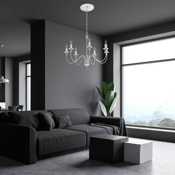 Feit Electric 60-Watt Equivalent B10 E12 Candelabra Dim White Filament Clear Glass Chandelier LED Light Bulb Soft White 2700K (3-Pack)