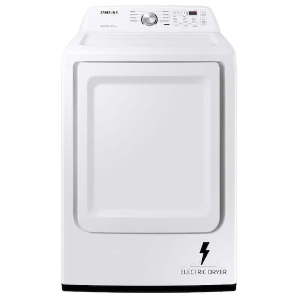 Samsung 7.2 cu. ft. Vented Electric Dryer in White with Sensor Dry