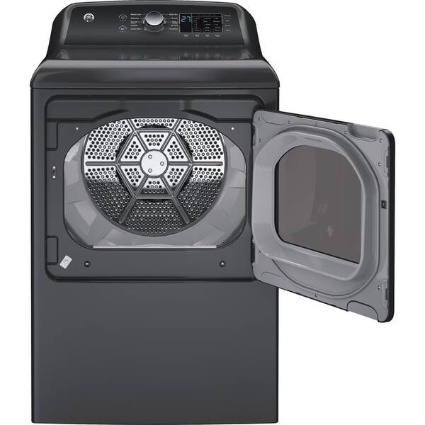 GE 7.4 Cu. Ft. Vented Front Load Electric Dryer In Diamond Gray With Sensor Dry