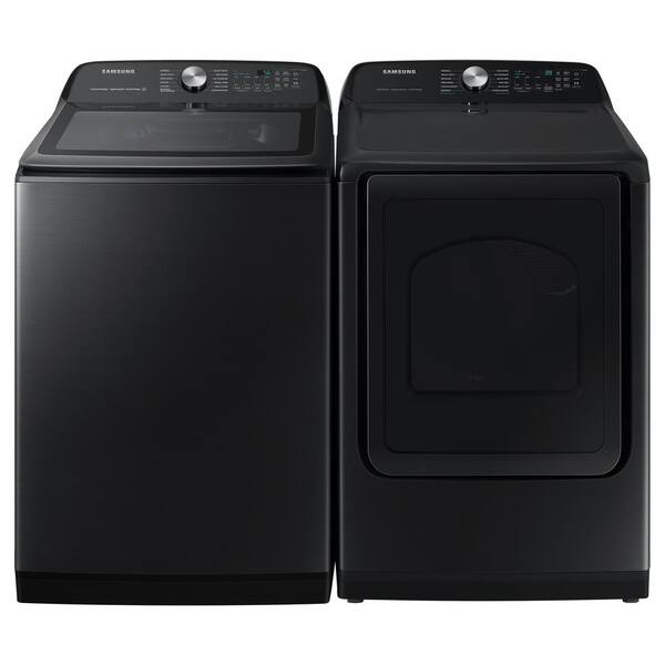 Samsung 7.4 Cu. Ft. Vented Smart Electric Dryer In Brushed Black With Steam Sanitize+