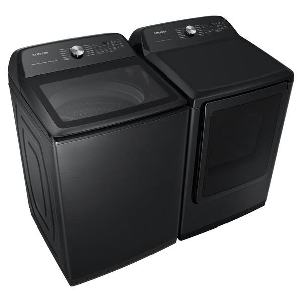 Samsung 7.4 Cu. Ft. Vented Smart Electric Dryer In Brushed Black With Steam Sanitize+