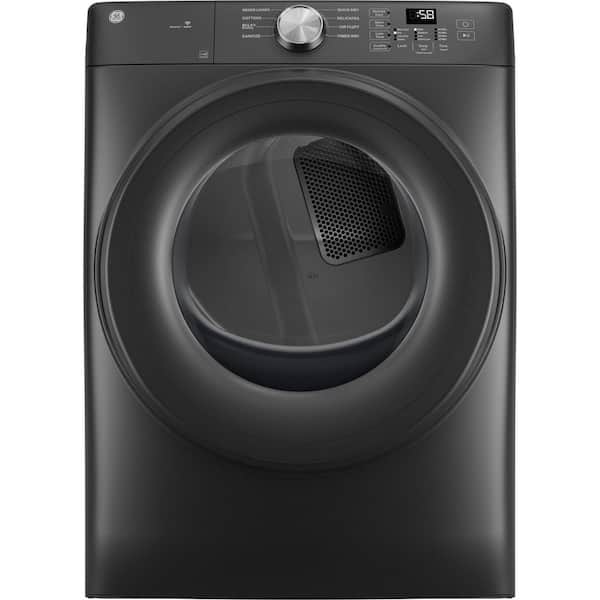 GE 7.8 cu. ft. vented Smart Front Load Electric Dryer in Carbon Graphite with Wrinkle Care and Sanitize Cycles
