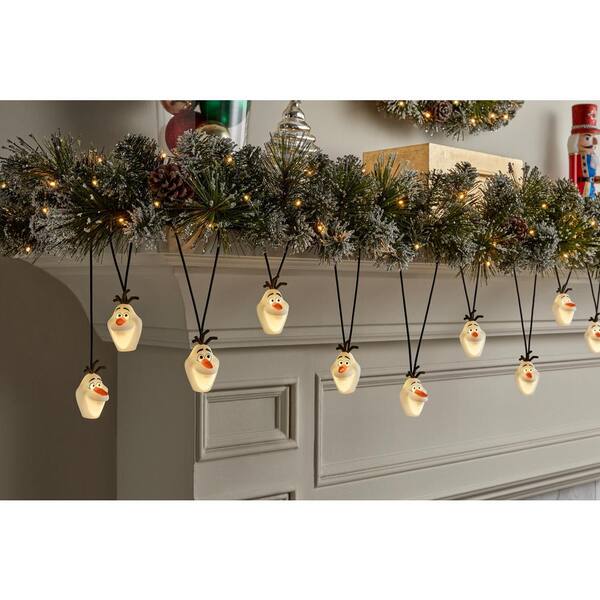Unbranded 7 Ft. Musical Olaf Face Battery-Operated Lights (1-set)