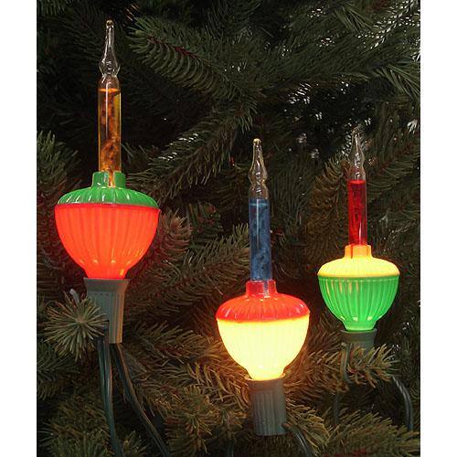 Northlight 7-Light Multi-Color Retro Christmas Bubble Lights With 6 Ft. Green Wire