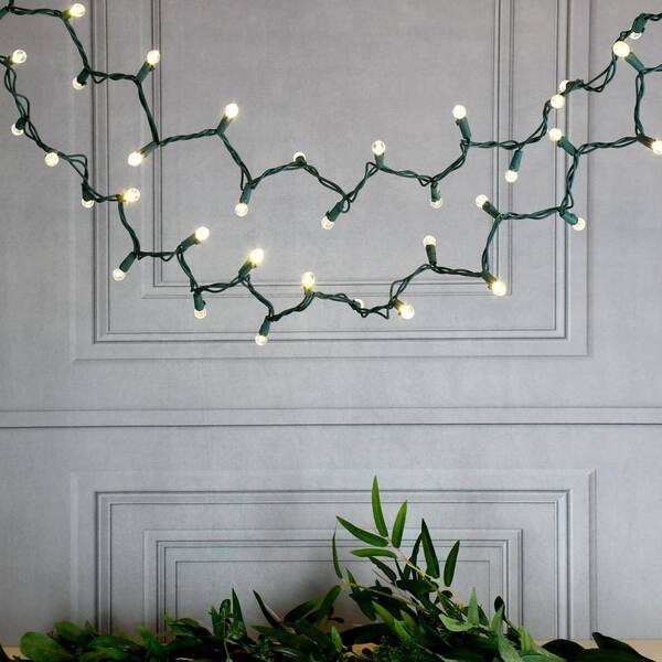 LUMABASE 70-Light LED Warm White Plastic Globe Electric String Light