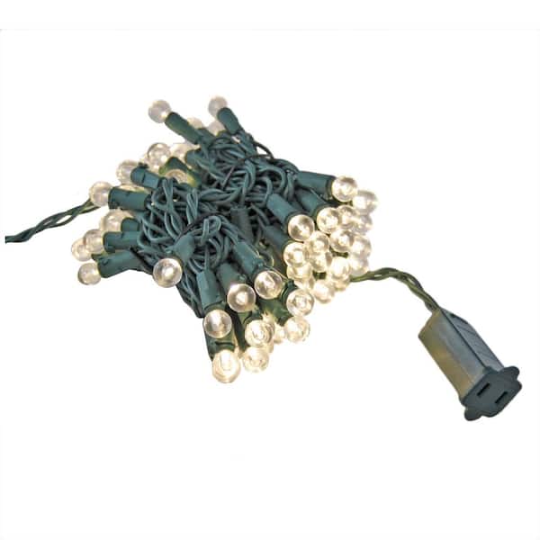 LUMABASE 70-Light LED Warm White Plastic Globe Electric String Light