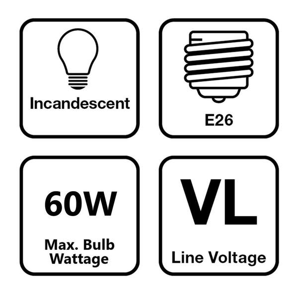 Hampton Bay 8.19 In. Black Decorative Hardwired Outdoor Wall Light Lantern Coach Sconce With Clear Glass Shade And No Bulb Included