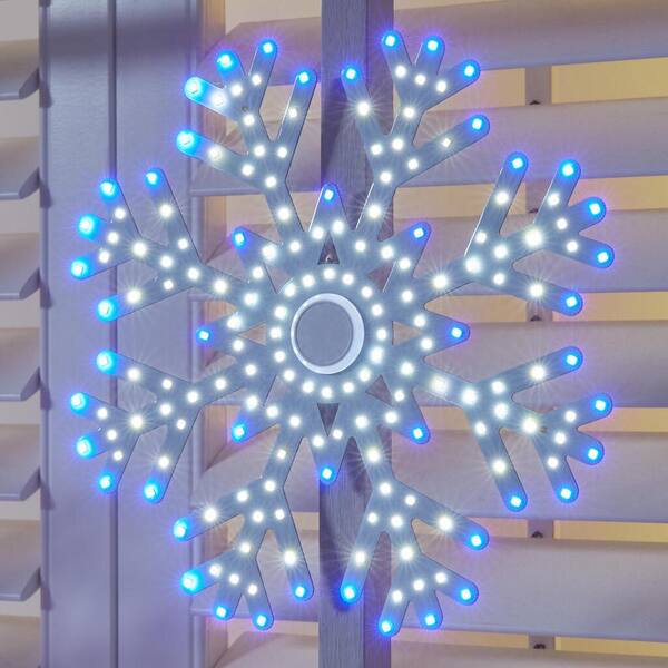 Home Accents Holiday 9.5 In. Twinkling LED Snowflakes (3-Pack) Y4