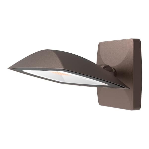Commercial Electric ARFL 250-Watt Equivalent 5000-Lumens Selectable CCT Integrated LED Arch Wall Flood Light Bronze