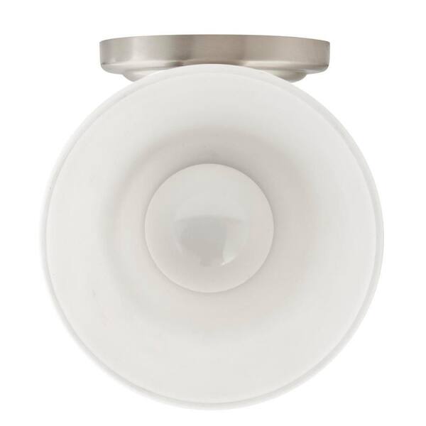 Hampton Bay Ashhurst 1-Light Brushed Nickel Wall Sconce With Switch