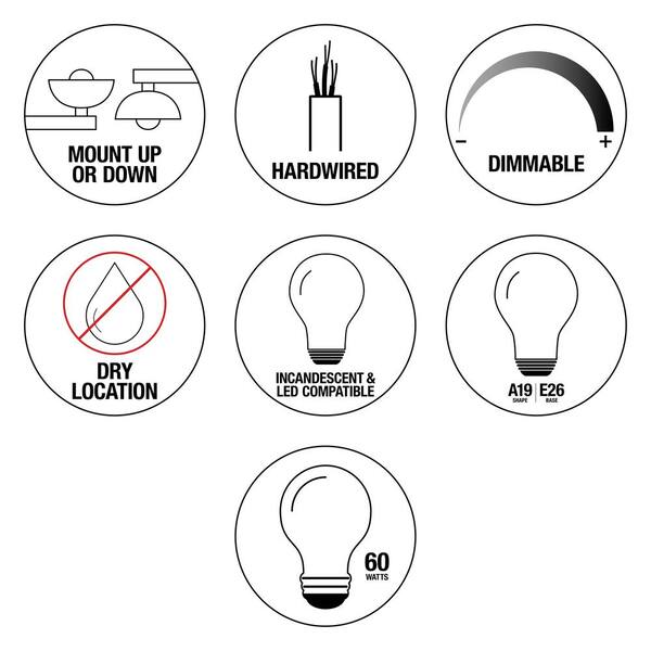 Hampton Bay Ashhurst 2-Light Brushed Nickel Vanity Light With Frosted Glass Shades