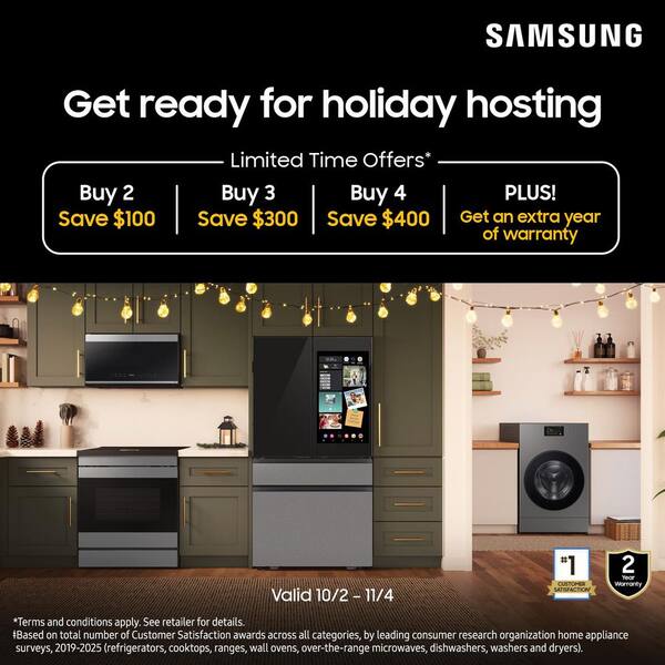 Samsung Bespoke 36 In. 29 Cu. Ft. Standard Depth 4-Door French Door Refrigerator With Sphere Ice In Stainless Steel