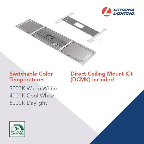 Lithonia Lighting Contractor Select CPANL DCMK 1 Ft. X 4 Ft. 4000 Lumens Integrated LED Panel Light Switchable Color Temperature