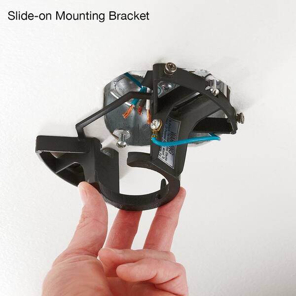 Hampton Bay Devron II 52 In. Indoor Brushed Nickel LED Ceiling Fan With Light Kit Downrod And Reversible Blades