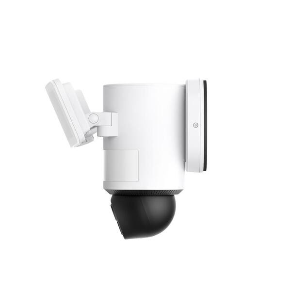 Eufy E340 Outdoor Hardwired Floodlight Security Camera With Pan And Tilt Dual Lens 2 000 Lumens Local Storage No Monthly Fees