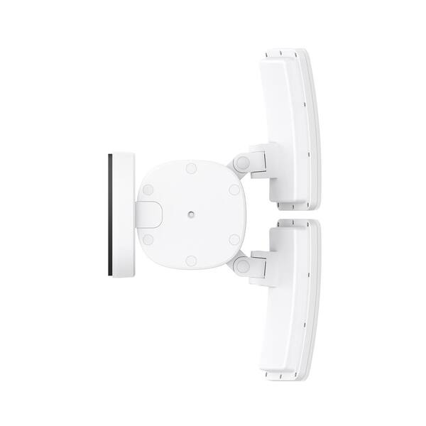 Eufy E340 Outdoor Hardwired Floodlight Security Camera With Pan And Tilt Dual Lens 2 000 Lumens Local Storage No Monthly Fees