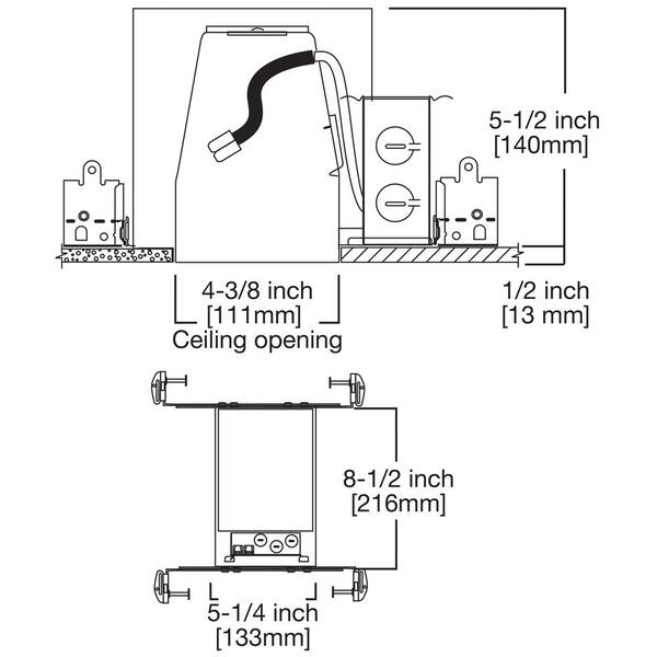 HALO H995 4 In. Aluminum LED Recessed Lighting Housing For New Construction Ceiling T24 IC Rated Air-Tite (6-Pack)
