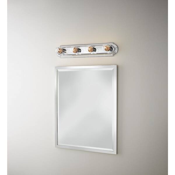 Hampton Bay 24 In. 4-Light Chrome Vanity Light