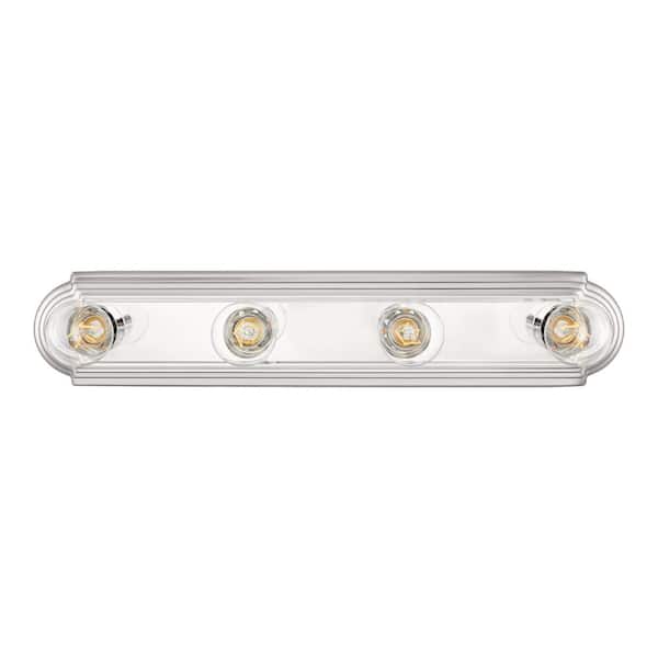 Hampton Bay 24 in. 4-Light Chrome Vanity Light