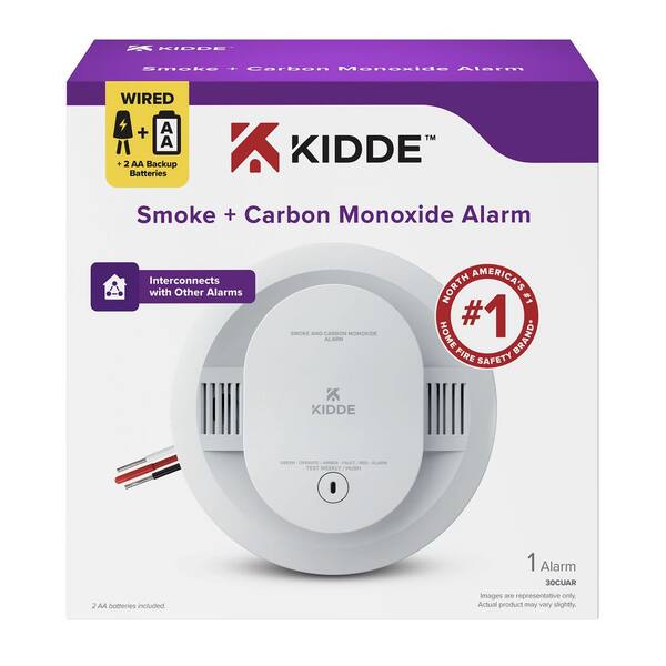 Kidde Hardwired Smoke And Carbon Monoxide Detector Interconnectable And LED Warning Lights 21031529