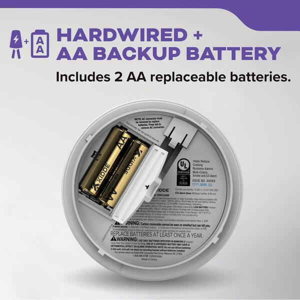 Kidde Hardwired Smoke And Carbon Monoxide Detector Interconnectable And LED Warning Lights 21031529