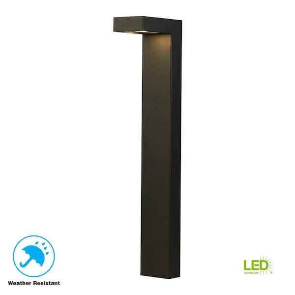 Hampton Bay Jemison 85 Lumen Low Voltage Black Integrated LED Outdoor Landscape Path Light