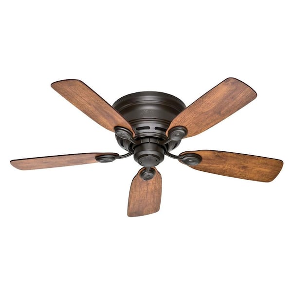 Hunter Low Profile IV 42 in. Indoor New Bronze Ceiling Fan For Bedrooms