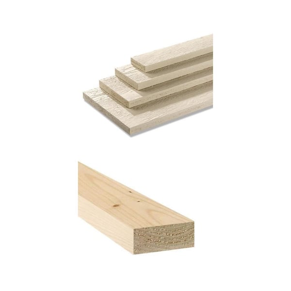 LP SmartSide Cedar Texture Trim 4/4 in. x 4 in. x 16 ft. and 2 in. x 4 in. x 96 in. Stud Combo