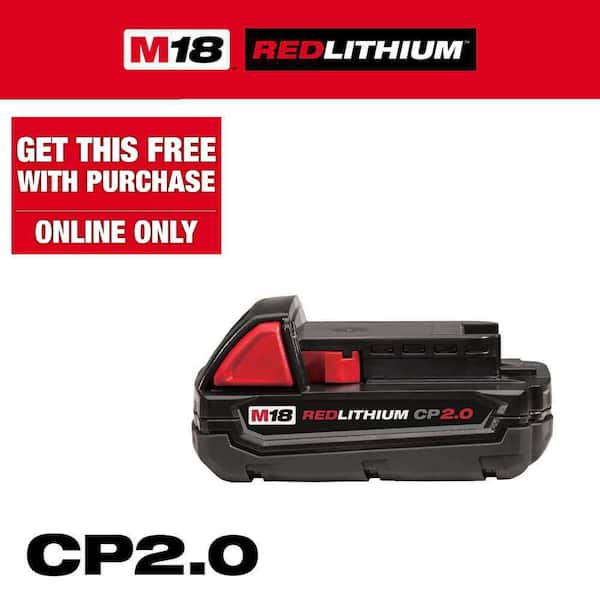 Milwaukee M18 18-Volt 2.0 Ah Lithium-Ion Compact Battery