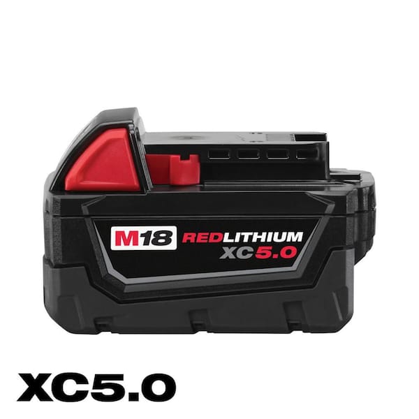Milwaukee M18 18-Volt 5.0 Ah Lithium-Ion XC Extended Capacity Battery Pack