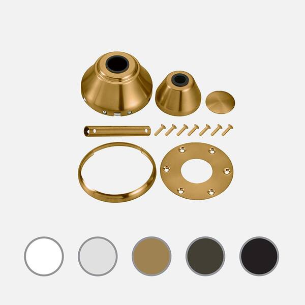 Generation Lighting Maverick LED 60 In. Integrated LED Indoor/Outdoor Matte Black Ceiling Fan With Dark Walnut Blades With Remote Control