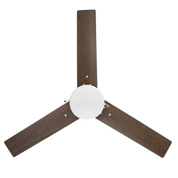 Hampton Bay Montgomery II 44 In. Indoor Brushed Nickel Ceiling Fan With Light Kit