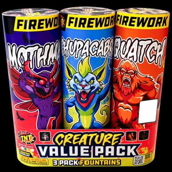 Unbranded Patriotic TNT Fireworks Creature Value Pack