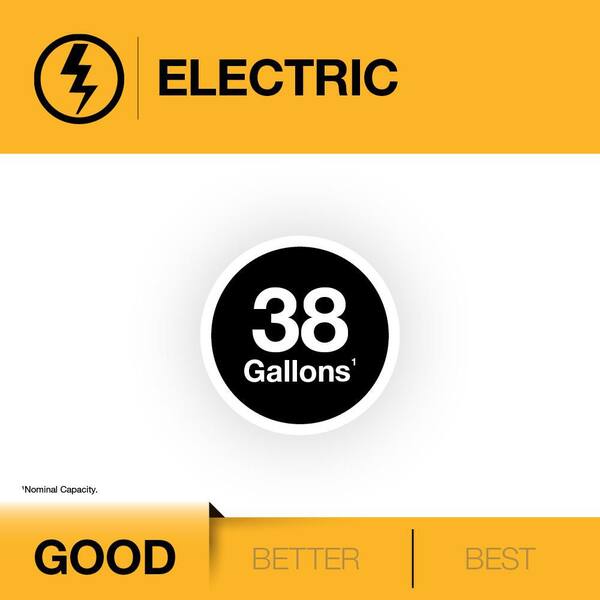 Rheem Performance 38 Gal. Short 4500-Watt Double Element Electric Water Heater With 6-Year Warranty