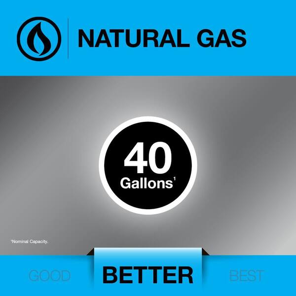 Rheem Performance Plus 40 Gal. Tall 40 000 BTU Natural Gas Water Heater With 9-Year Warranty