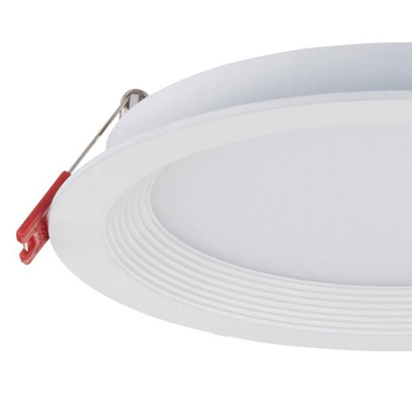 Commercial Electric Premium Series 6 In. LED 2-Level Lumen Select Baffle Canless Recessed Light Adjustable CCT