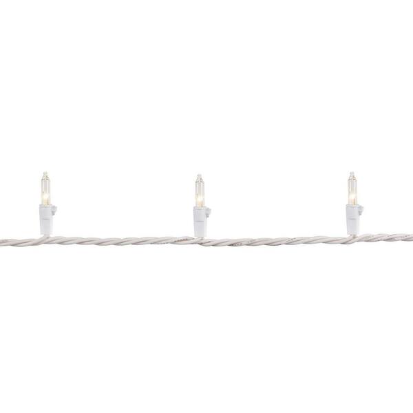 Northlight Set Of 100 Clear Mini Christmas Lights 2.5 In. Spacing With White Wire