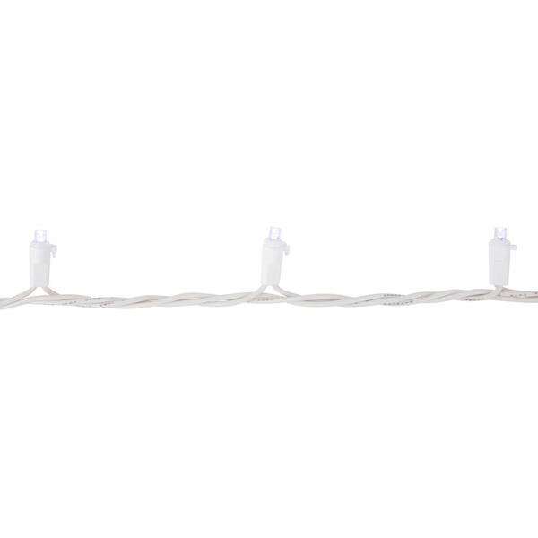 Northlight Set Of 100 Cool White Wide Angle LED Mini Christmas Lights With White Wire