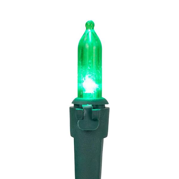 Northlight Set Of 50 Green LED Mini Christmas Lights With Green Wire