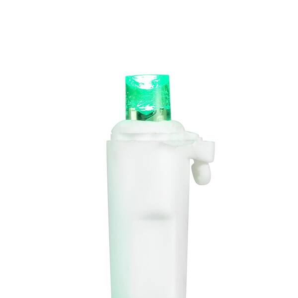 Northlight Set Of 50 Green LED Wide Angle Christmas Lights On White Wire