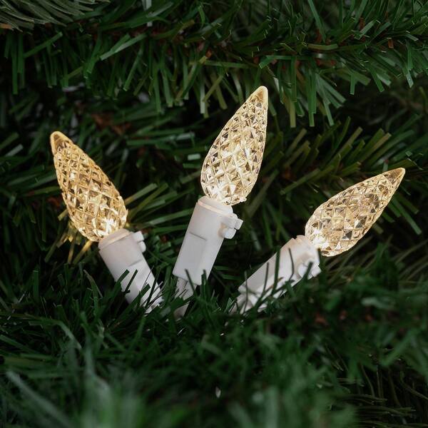 Northlight Set Of 70 Warm White LED C6 Christmas Lights With White Wire