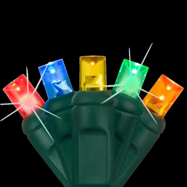 Wintergreen Lighting SoftTwinkle 16 ft. 50-Count Pulsing LED Wide Angle Multi-Color Christmas Mini Light Set