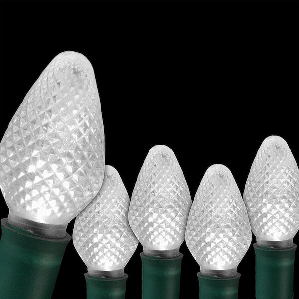 Wintergreen Lighting SuperBright 16 ft. 25-Light Cool White C7 String LED Light Set