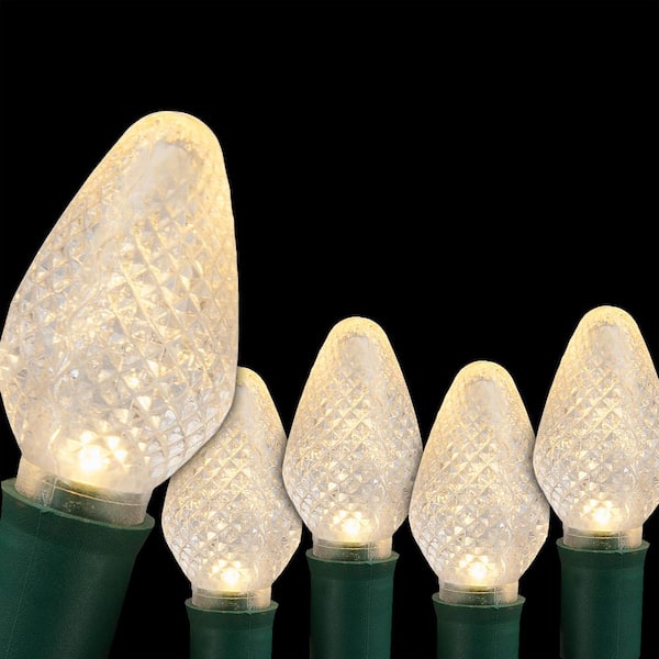 Wintergreen Lighting SuperBright 16 ft. 25-Light LED Warm White C7 String Light Set