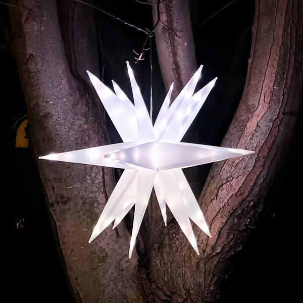 Pacific Accents Twinklers 22 In. LED Decorative Star Indoor/Outdoor With Multiple Illumination Functions + Yard Stake + Hanging Hardware