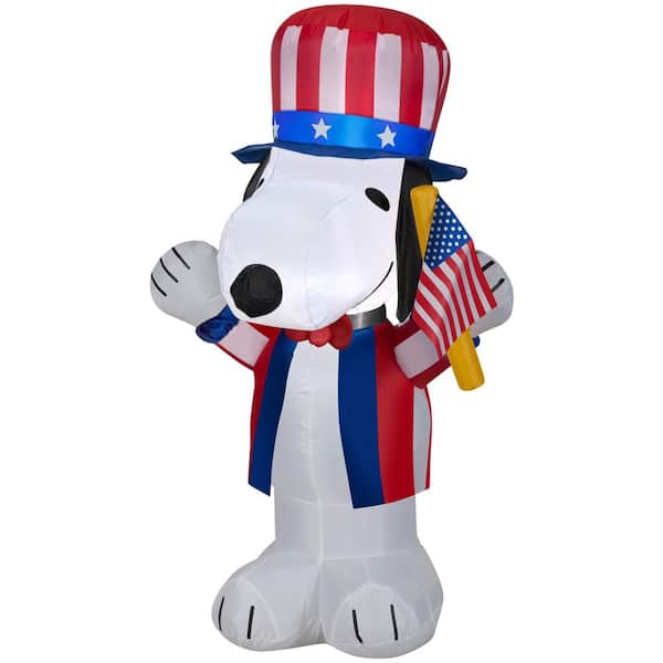 Unbranded 3.5 ft. Tall Airblown Patriotic Snoopy