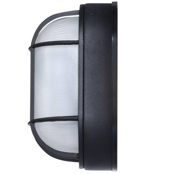 Unbranded 8 In. Black Outdoor Wall Bulkhead Light