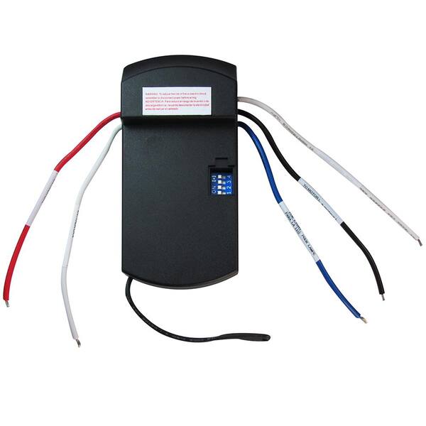 Hampton Bay Universal 3-speed Damp Rated Ceiling Fan Remote Control With Dimming Black